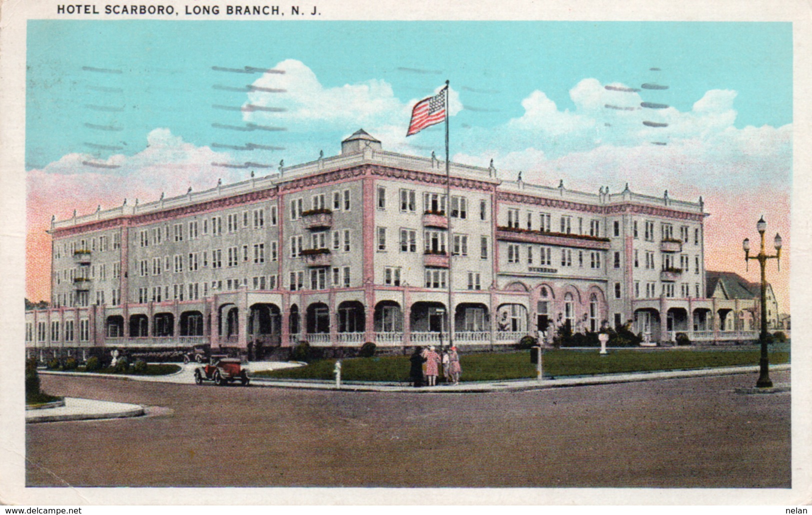 HOTEL SCARBORO-LONG BRANCH-VIAGGIATA 1935 - Altri & Non Classificati