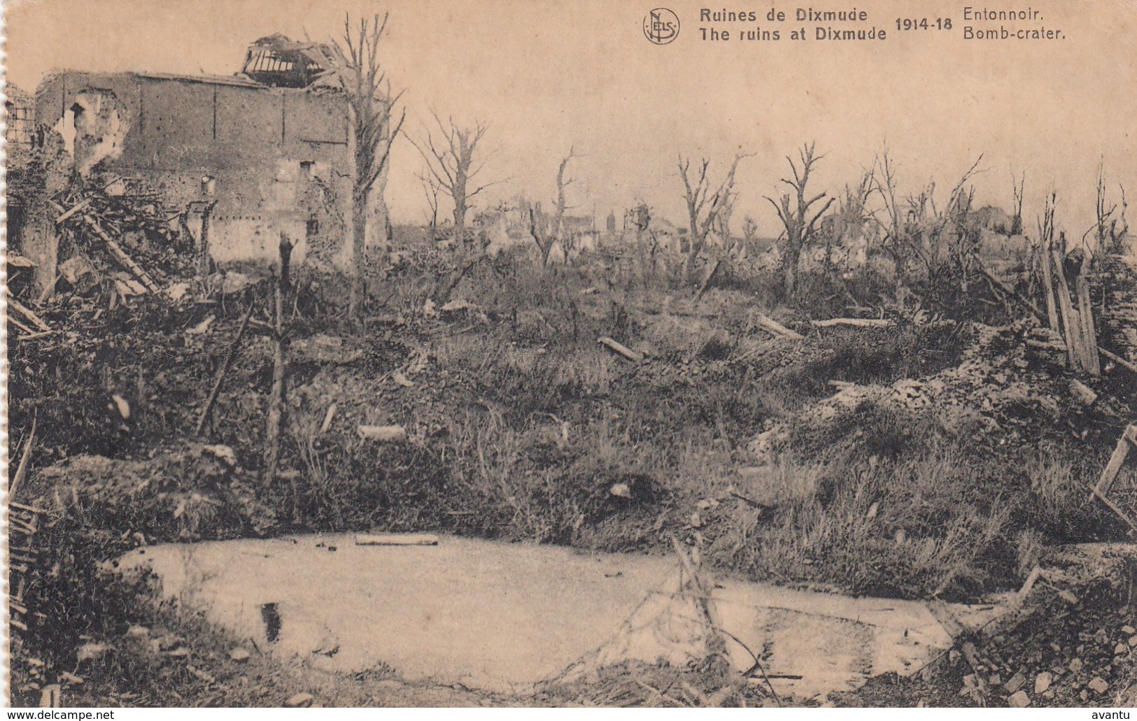 WAR / GUERRE / OORLOG  1914-18  / DIKSMUIDE / BOMKRATER - Guerre 1914-18