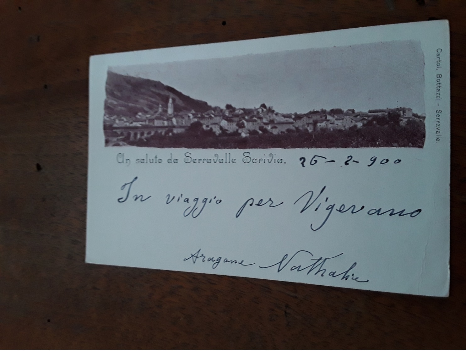 Cartolina Postale 1900, Alessandria,  Serravalle Scrivia - Alessandria