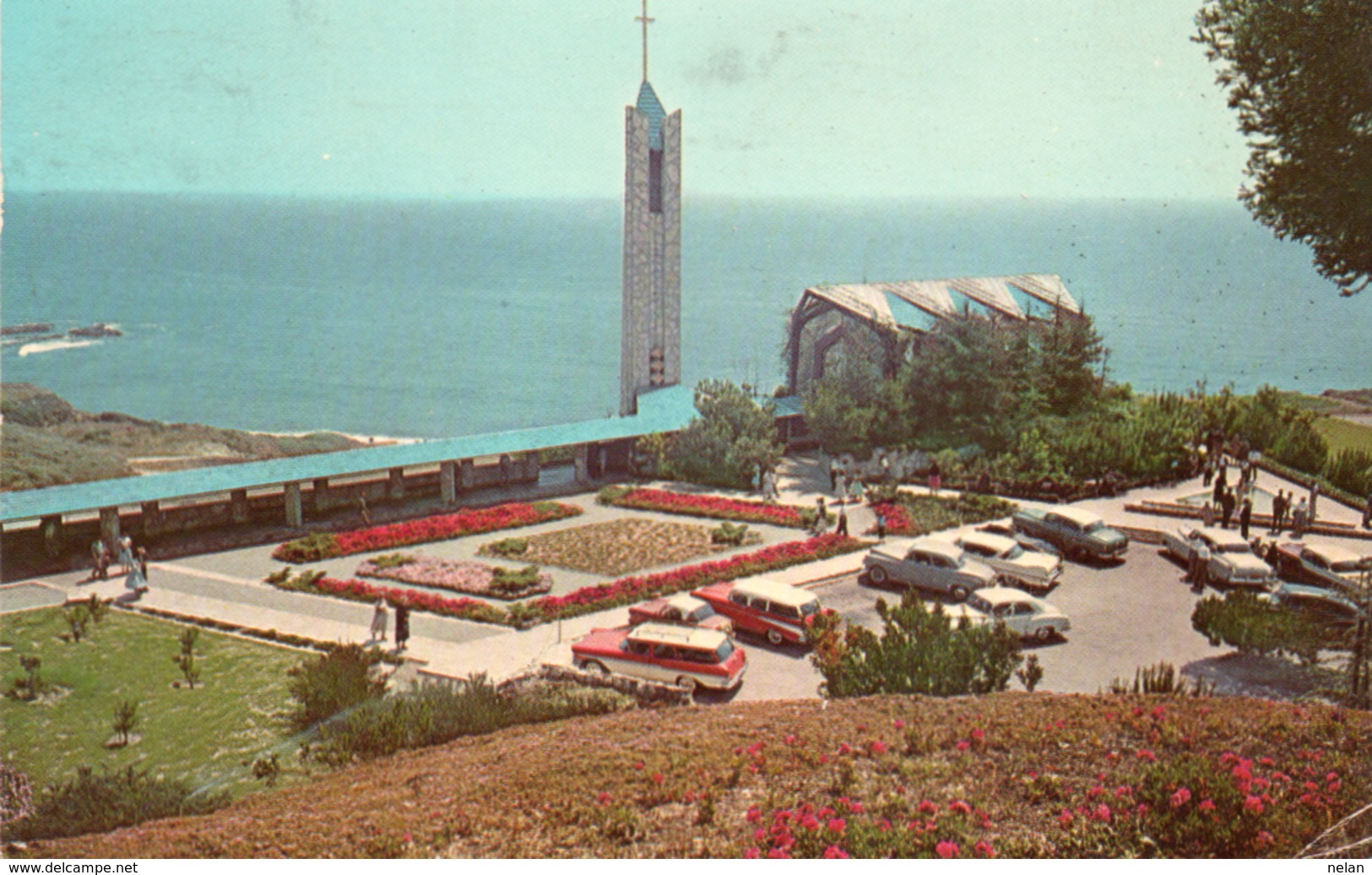 WAYFARERS CHAPEL-PORTUGUESE BEND-CALIFORNIA-VIAGGIATA - Los Angeles