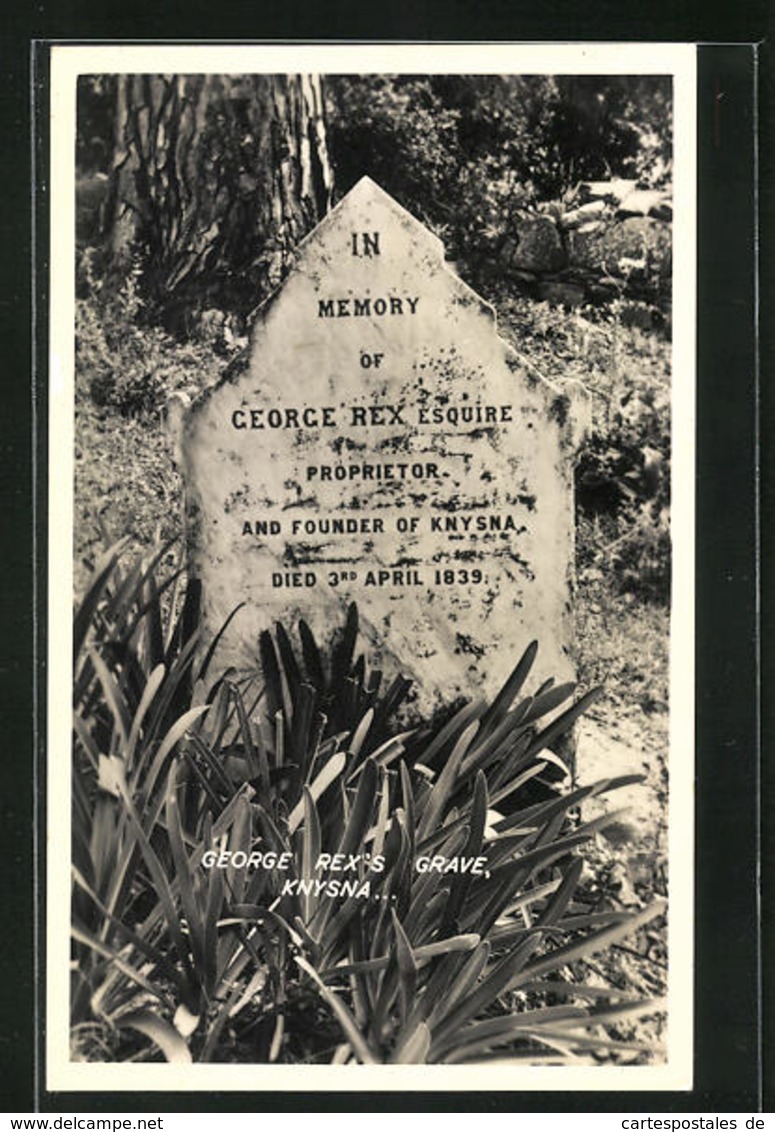CPA Knysna, George Rex`s Grave, Grab - Afrique Du Sud