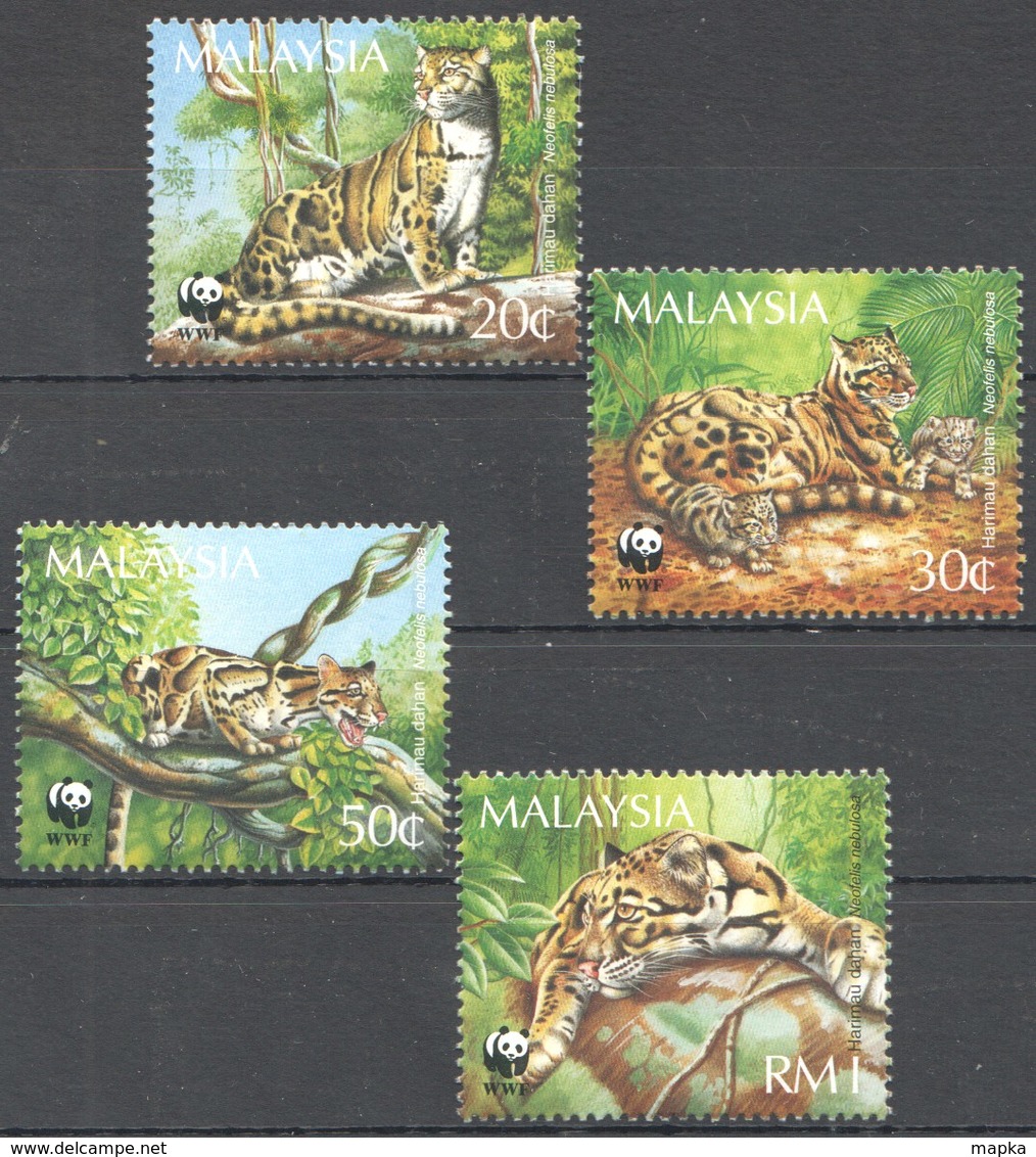 V827 MALAYSIA WWF FAUNA WILD ANIMALS 1SET MNH - Autres & Non Classés