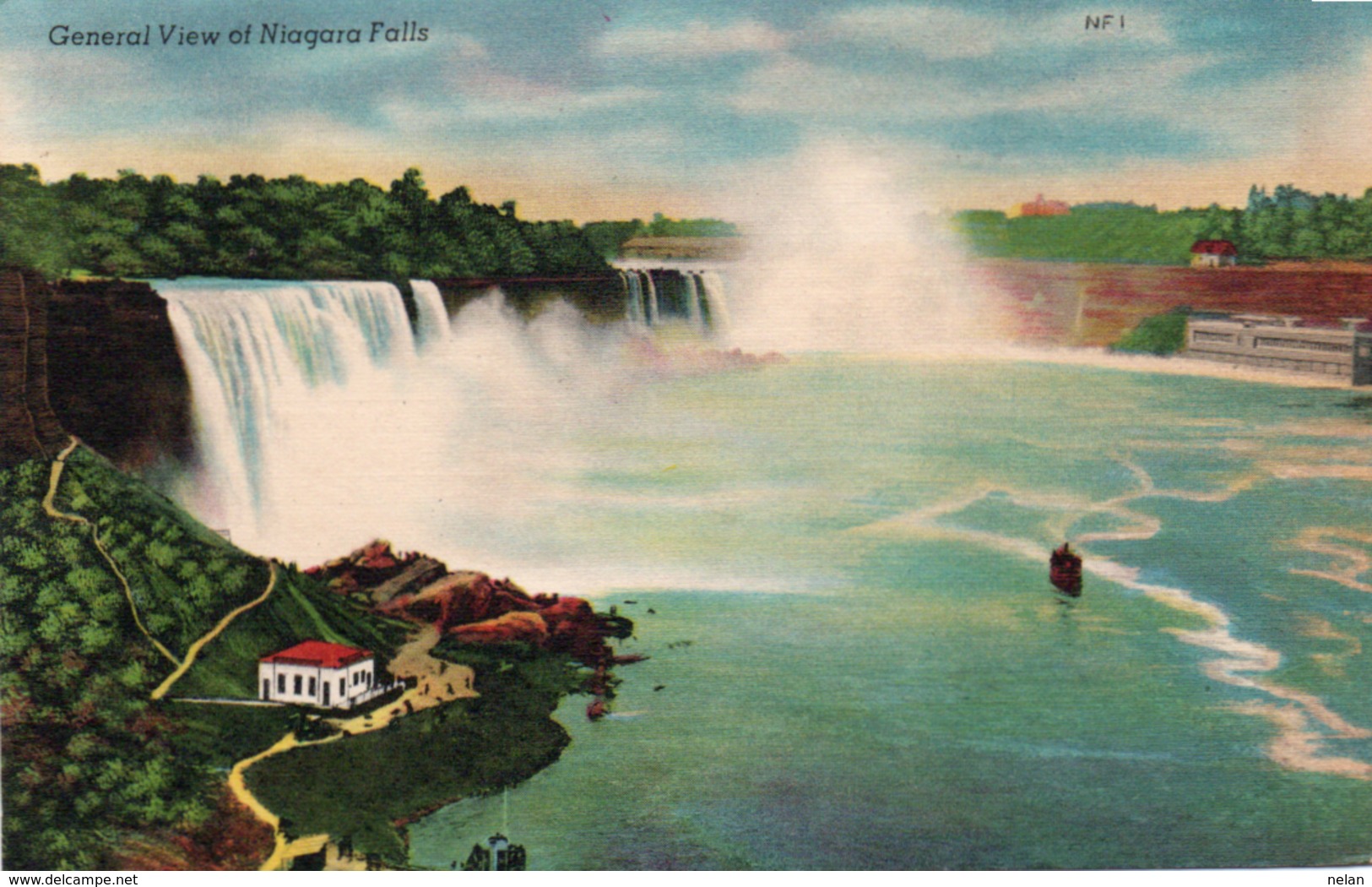 GENERAL VIEW OF NIAGARA FALLS-NON VIAGGIATA - Viste Panoramiche, Panorama