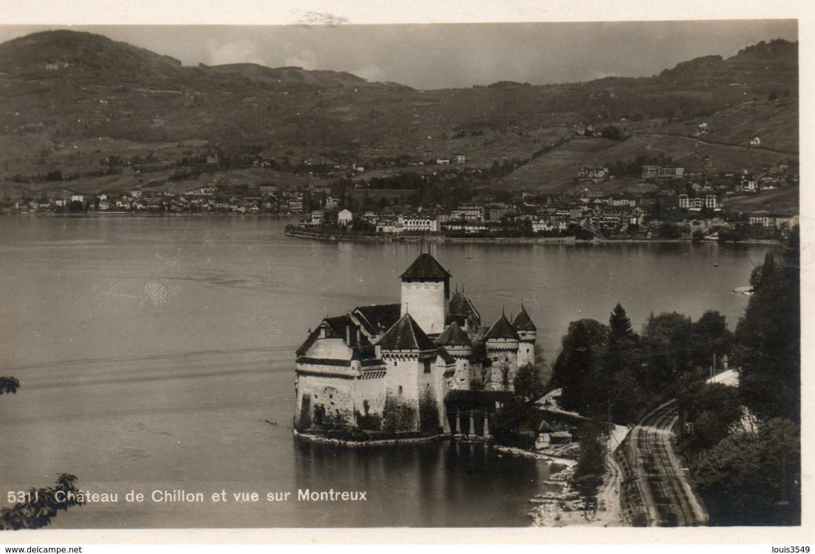 Genève -   Château  De  Chillon Et  Vue  Sur  Montreux. - Genève