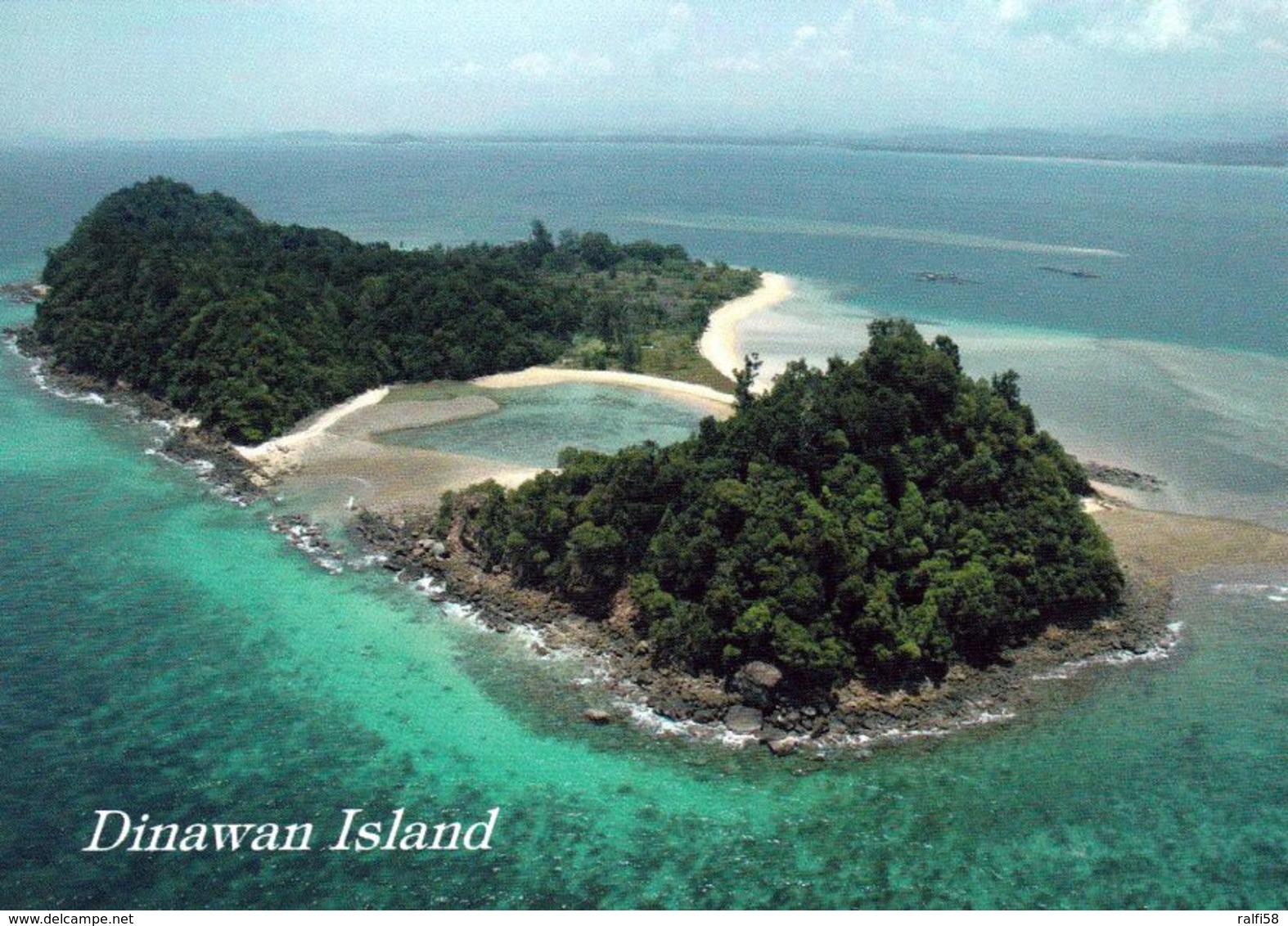 1 AK Borneo Sabah State Malaysia * Die Insel Dinawan Ist Sabah Vorgelagert - Eine Privatinsel - Luftbildaufnahme * - Malaysia