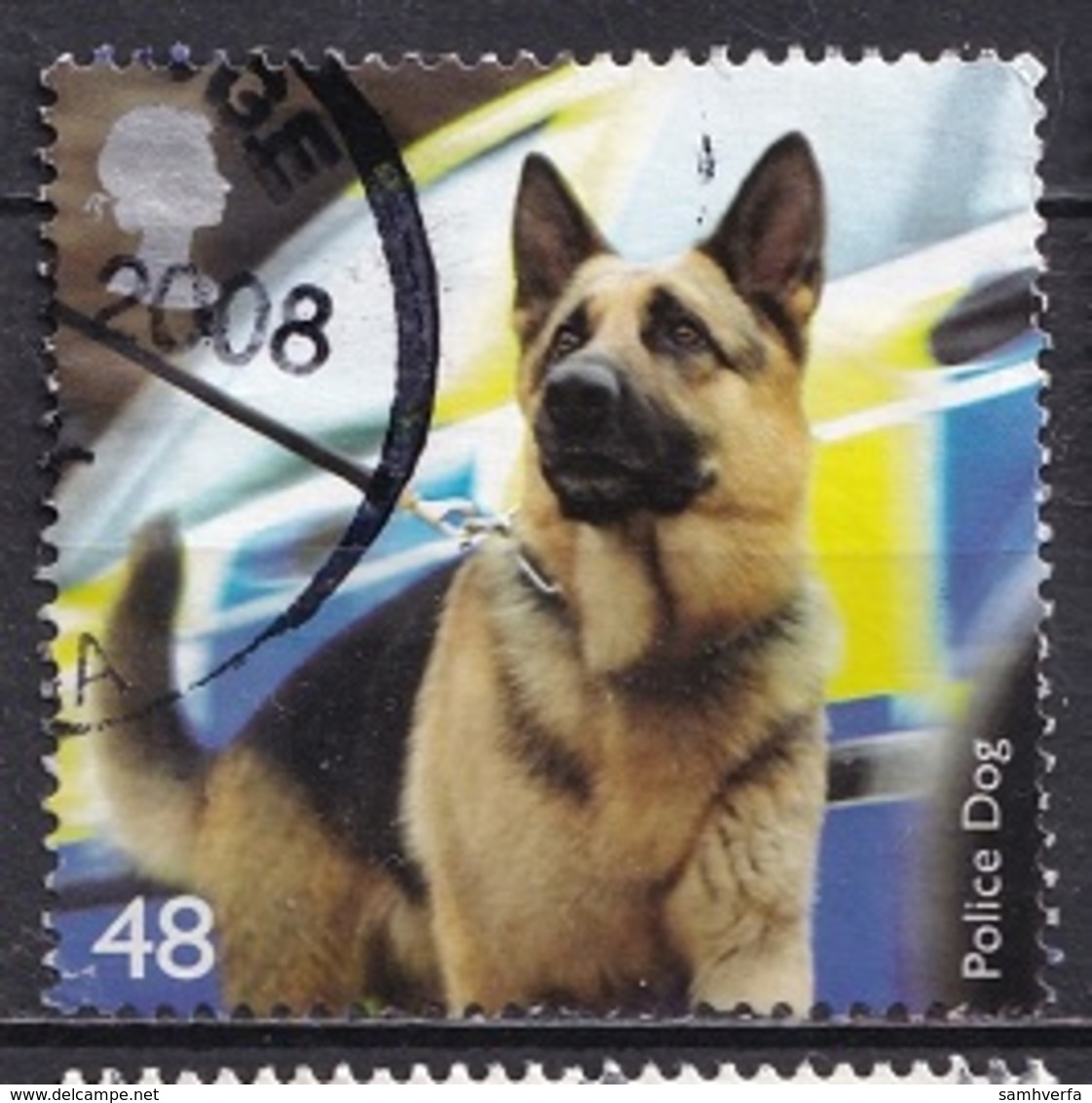 Great Britain 2008 -  Working Dogs - Used Stamps