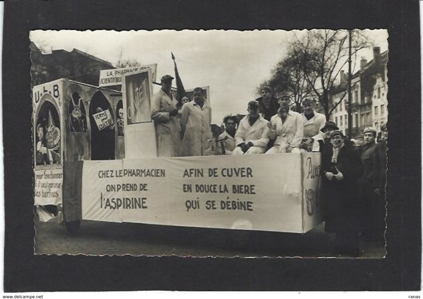 CPA Belgique Belgia Carte Photo RPPC Non Circulé Fête Voir Scan Du Dos - Fêtes, événements