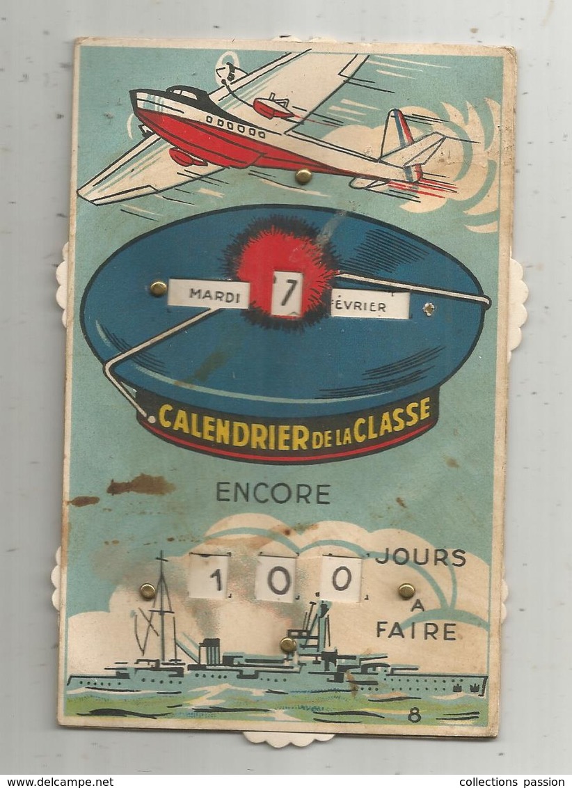 Cp , Carte à Systéme , Militaria ,calendrier De La Classe , Ed. Gaby - Mechanical