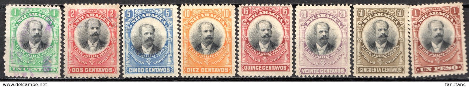 NICARAGUA - 1903-04 - N° 179 à 186 - (Lot De 8 Valeurs Différentes) - Nicaragua