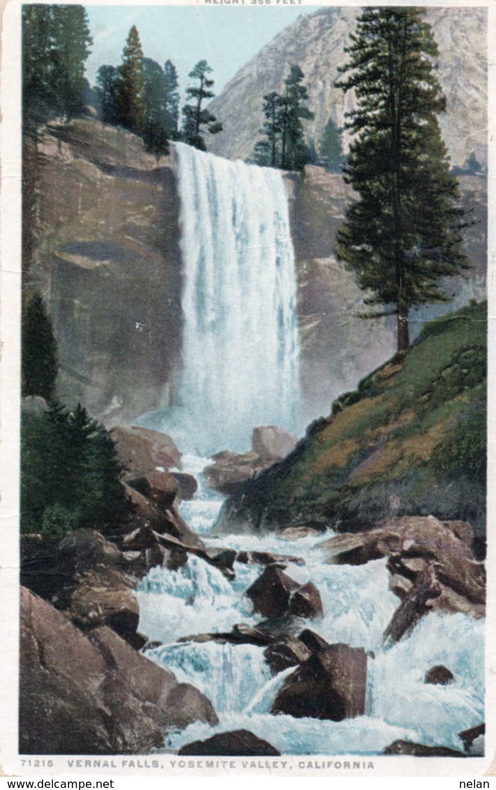 VERNAL FALLS-YOSEMIT VALLEY-CALIFORNIA-NON  VIAGGIATA - Yosemite