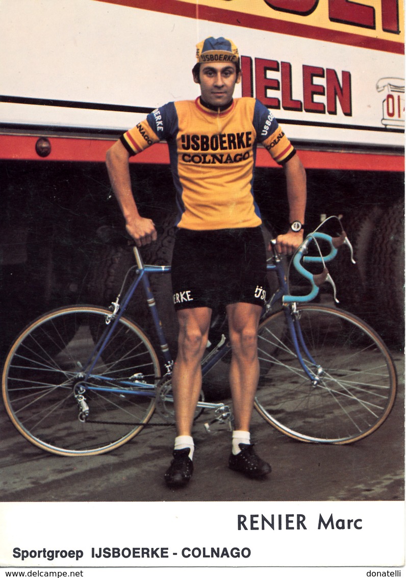 RENIER Marc BEL (Roeselare (West-Vlaanderen), 28-3-'53) 1976 IJsboerke - Colnago - Cyclisme