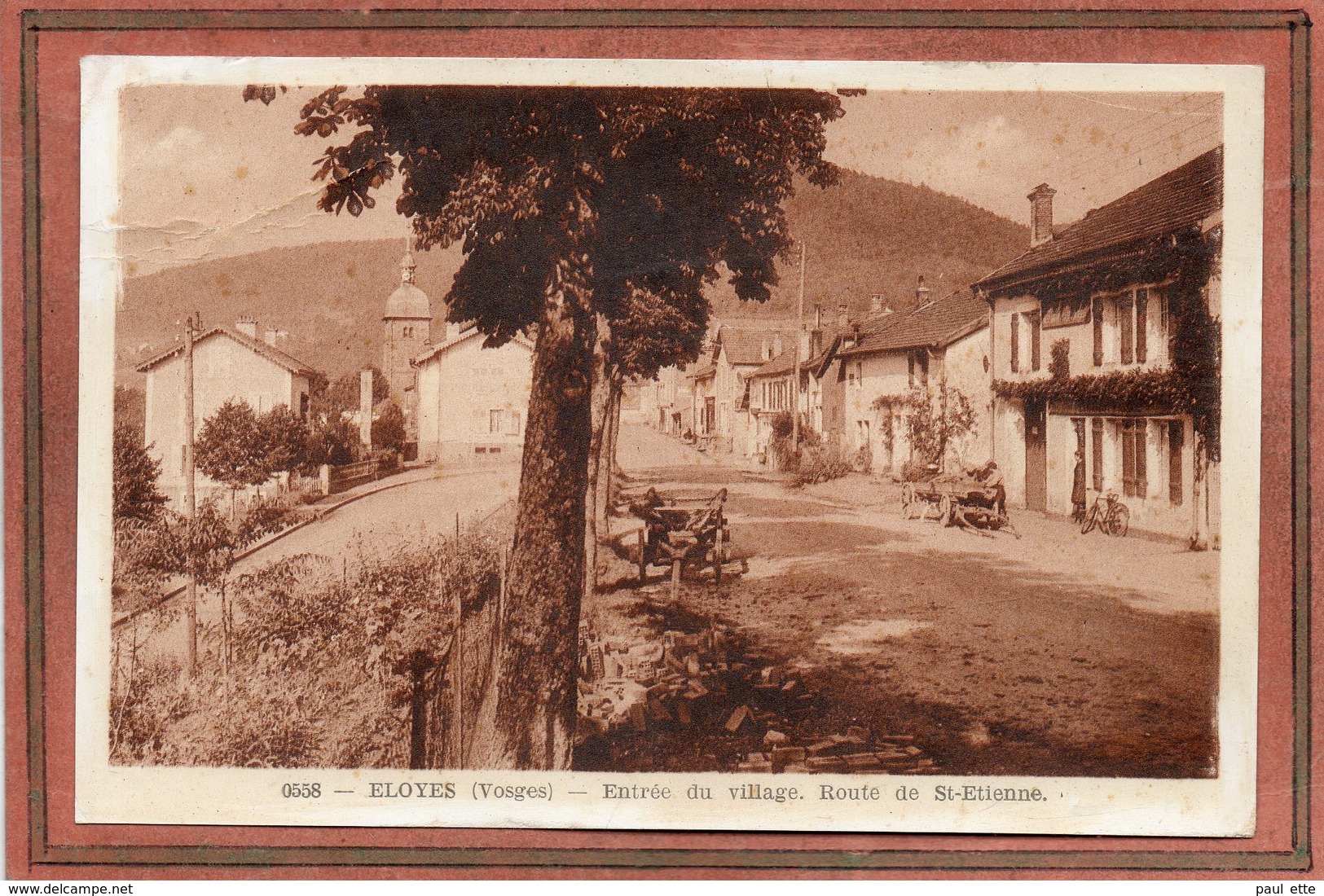 CPA - ELOYES (88) - Aspect De L'entrée Du Bourg Par La Route De Saint-Etienne En 1956 - Pouxeux Eloyes