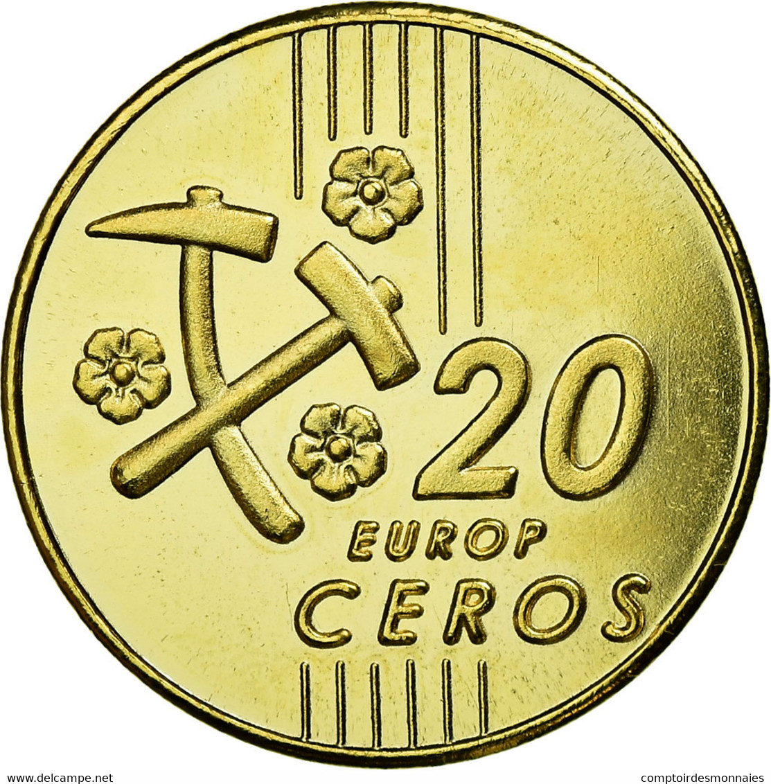 Slovaquie, Fantasy Euro Patterns, 20 Euro Cent, 2004, SPL, Laiton - Eslovaquia