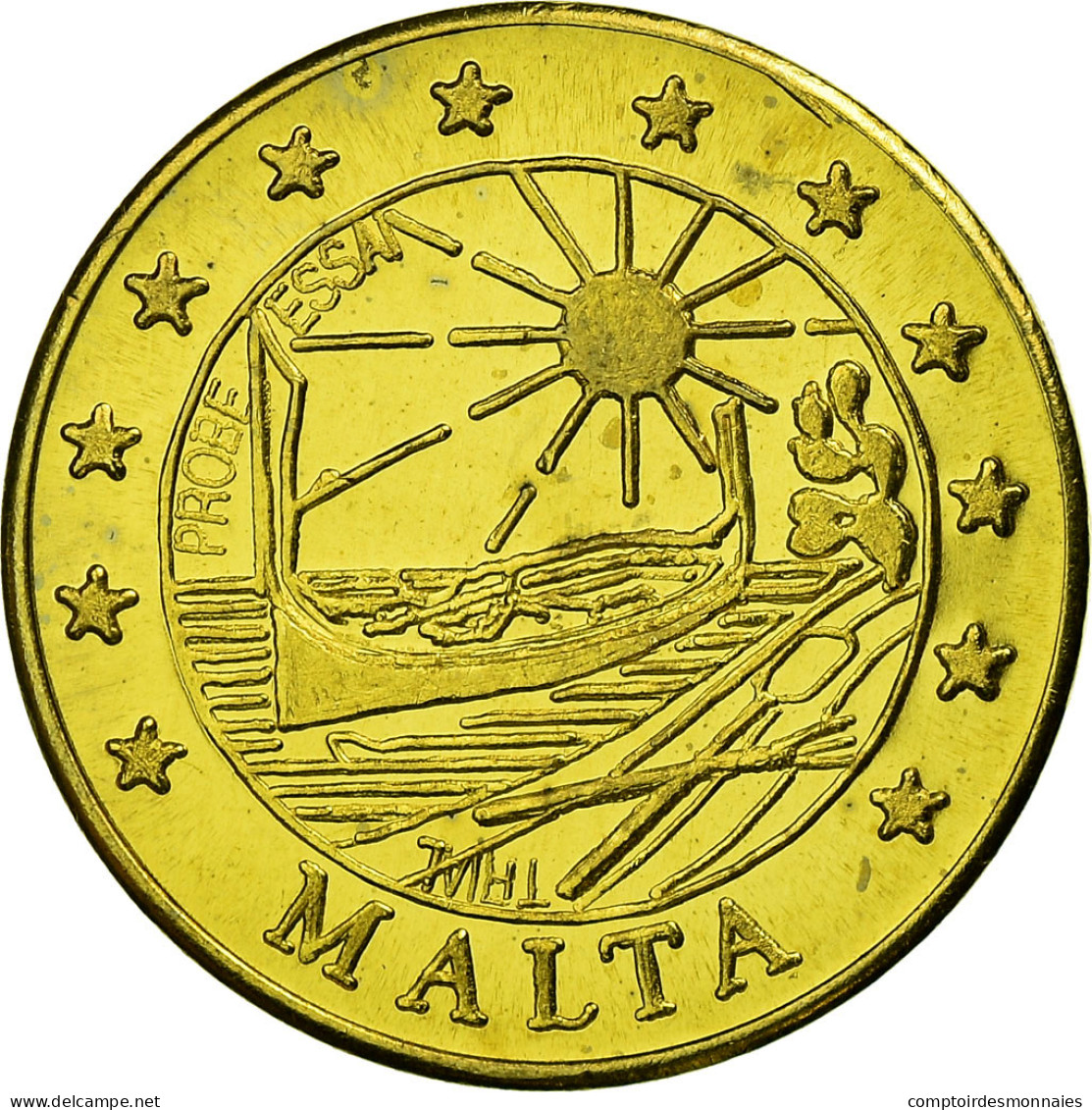 Malte, Fantasy Euro Patterns, 20 Euro Cent, 2004, SPL, Laiton - Malta