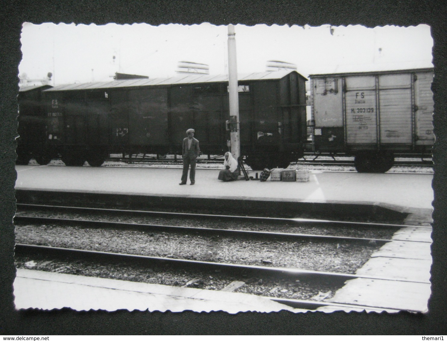 1960 STAZIONE DI CALABRIA TRENI PASSEGGERI DA VEDERE IN ATTESA - Treni