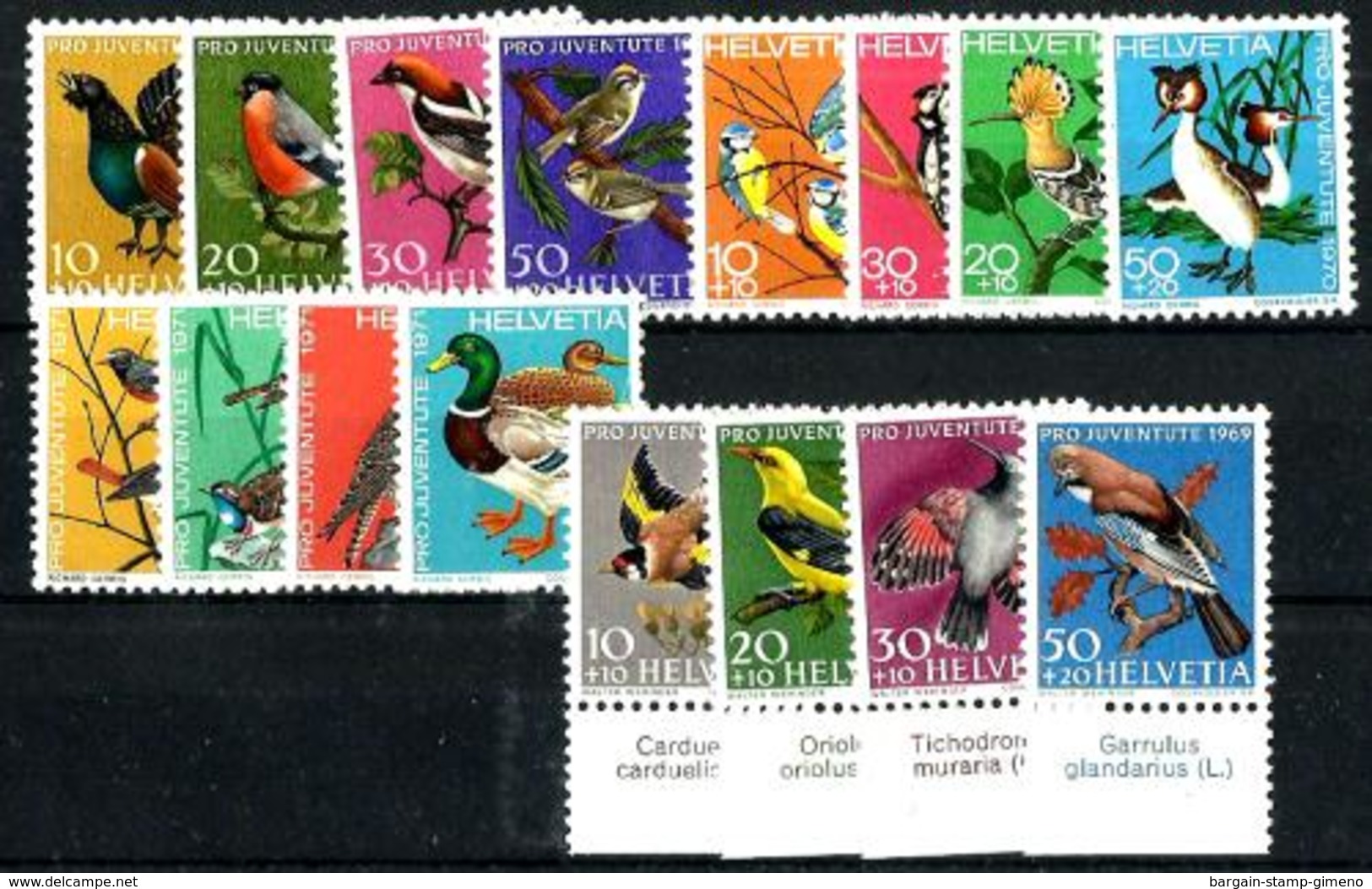 Suiza Serie AVES En Nuevo - Collections