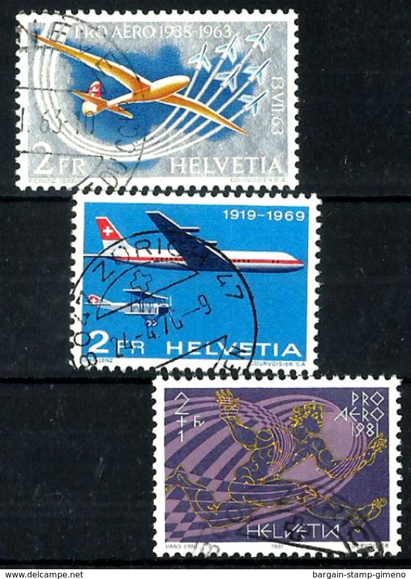 Suiza A-45/6-48 En Usado - Used Stamps