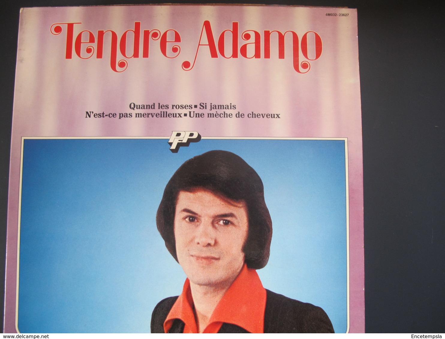 Lot de cinq disques 33 tours 30 cm-Richard Anthony-Sunlights-Hervé Vilard-Claude François-Adamo