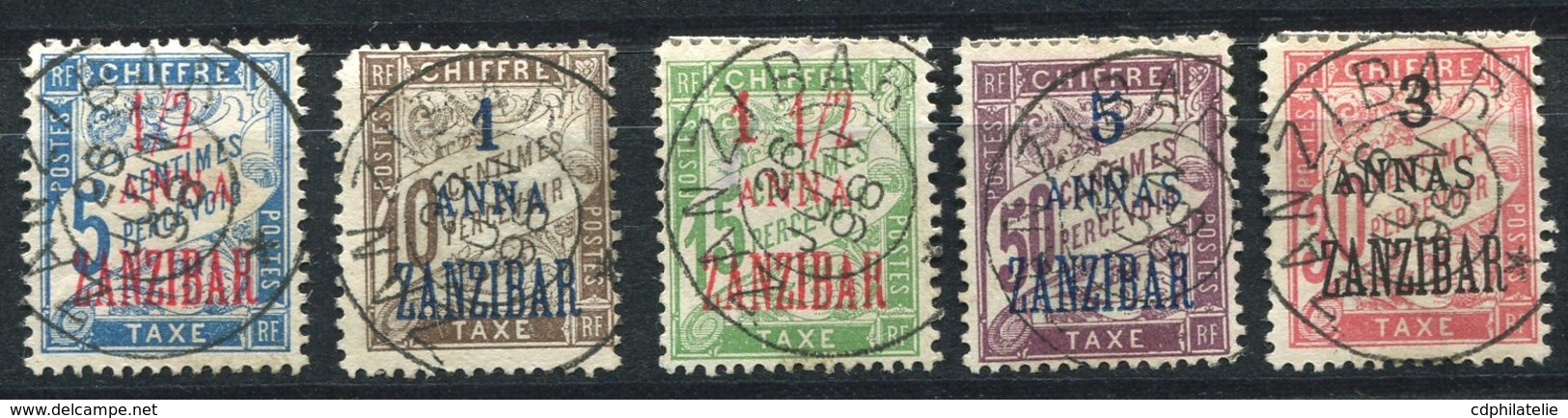 ZANZIBAR TIMBRES -TAXE N°1 / 5 OBLITERES - Oblitérés