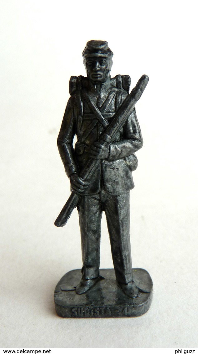 FIGURINE KINDER  METAL SUDISTE 4 1862 SOLDAT CONFEDERE 80's Fer - KRIEGER SÜDSTAATEN Soldat Confederate (2) - Figurines En Métal