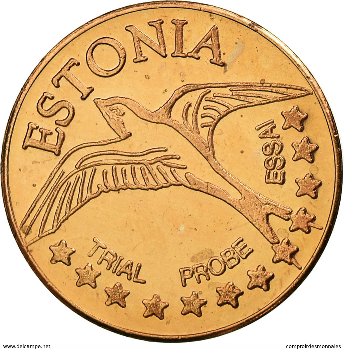 Estonia, Fantasy Euro Patterns, 2 Euro Cent, 2004, SPL, Copper Plated Steel - Estonia