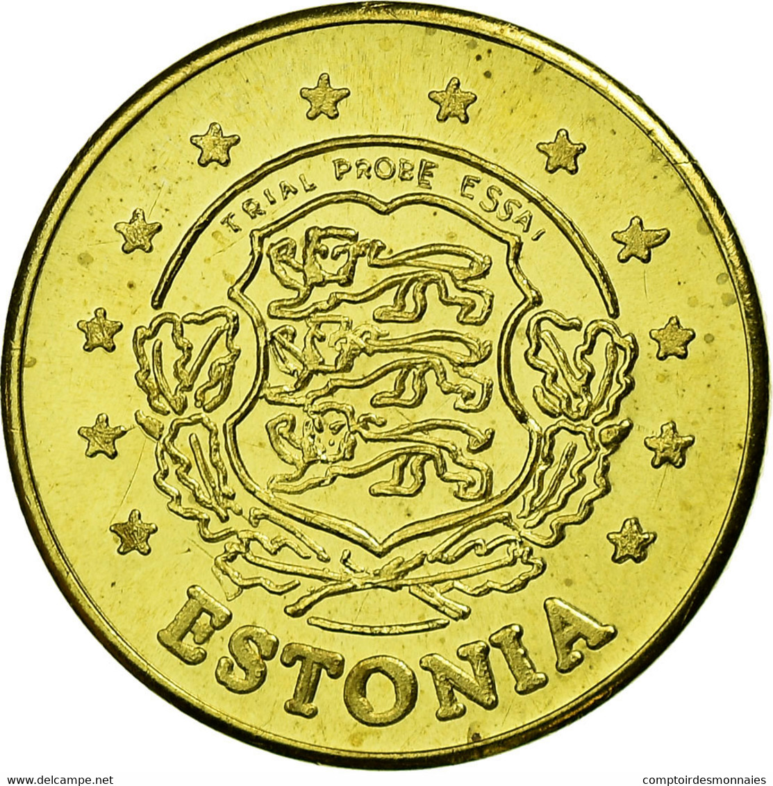 Estonia, Fantasy Euro Patterns, 10 Euro Cent, 2004, SPL, Laiton - Estland