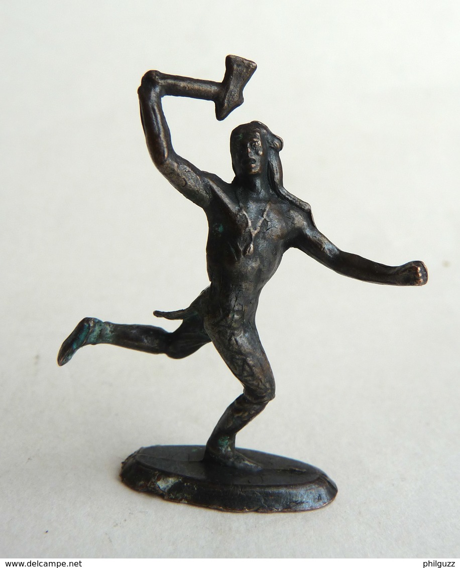 Rare FIGURINE KINDER  METAL INDIEN 1 70's - U-EI Indianer (2) - Metalen Beeldjes