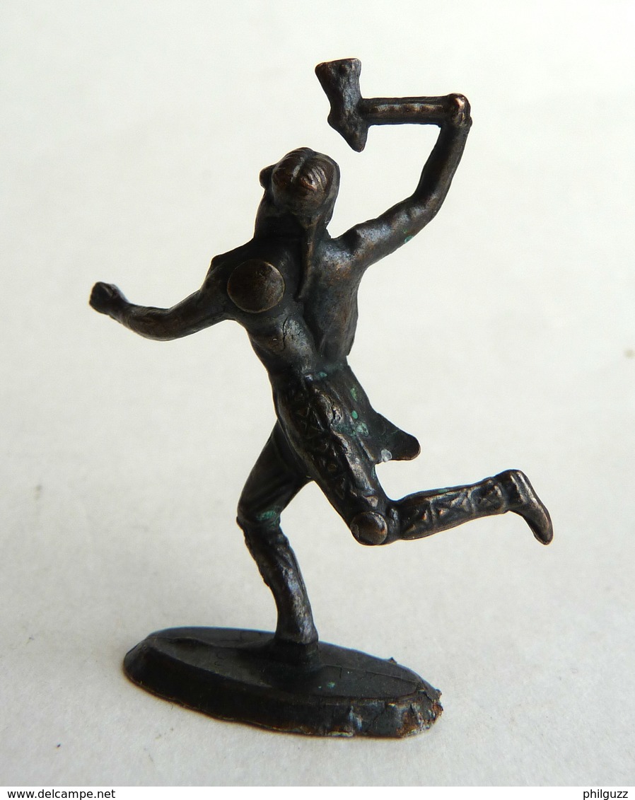 Rare FIGURINE KINDER  METAL INDIEN 1 70's - U-EI Indianer (2) - Metalen Beeldjes