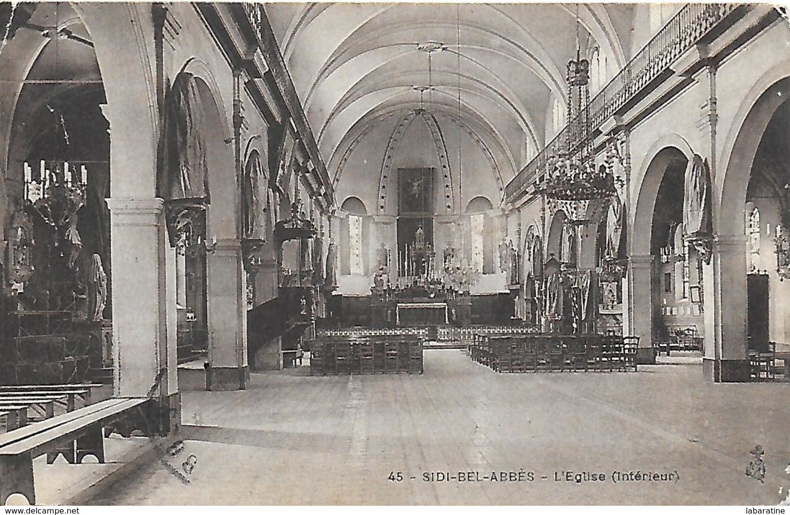 Algérie)   SIDI BEL ABBES  - L' Eglise Intérieur - Sidi-bel-Abbès