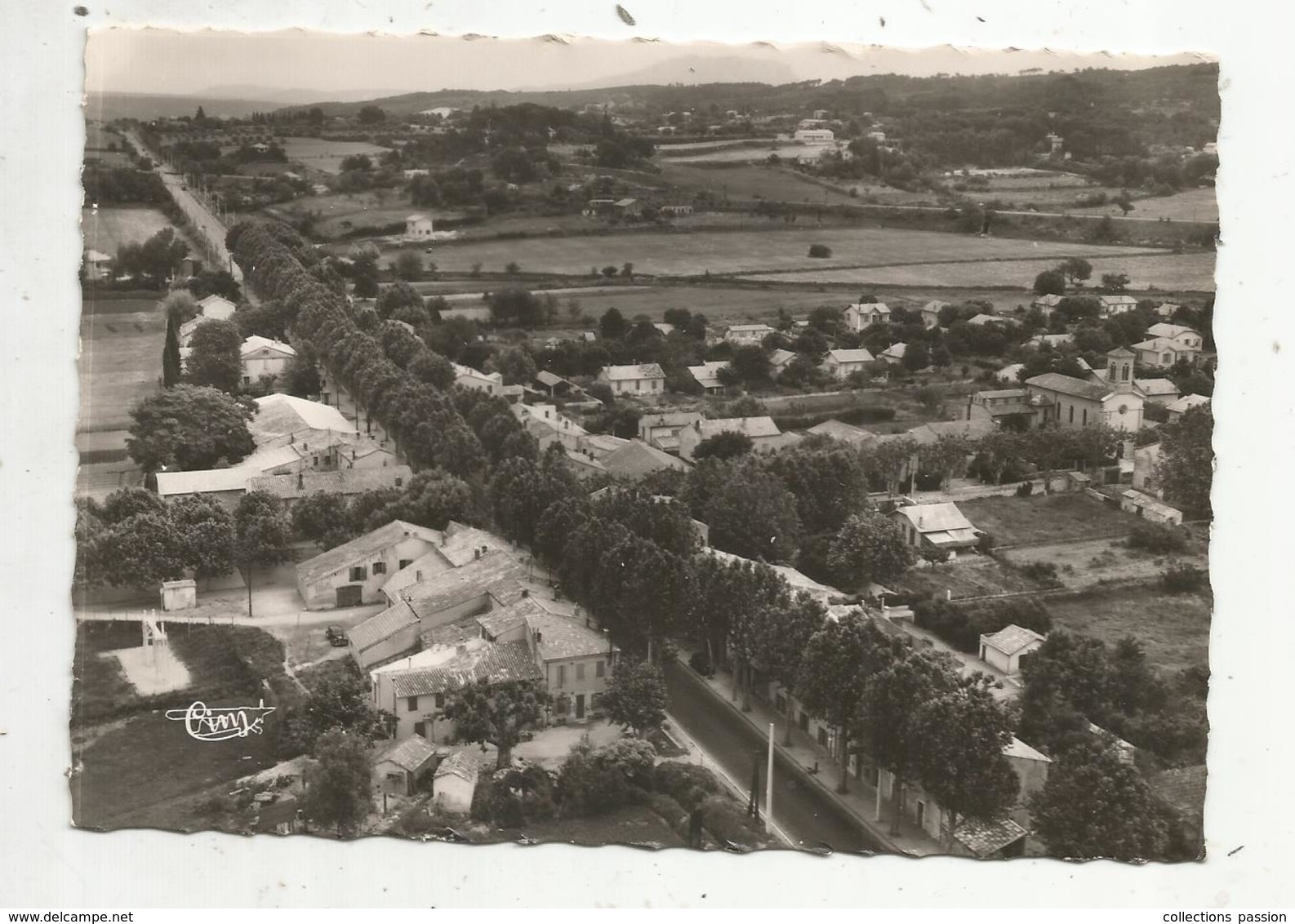 Cp , 13 , LUYNES ,  Vue Générale Aérienne , Route D'AIX ,  Vierge - Luynes