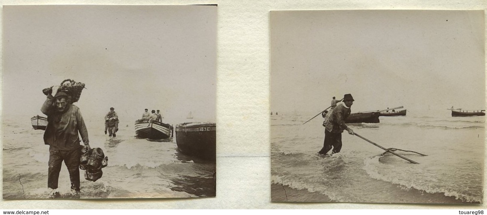 8 Citrates. Boutefeuille (Taconnay). Nièvre. Le Tréport ? Pêcheurs. Mer Agîtée. Bateau. Falaise. Yères. - Old (before 1900)