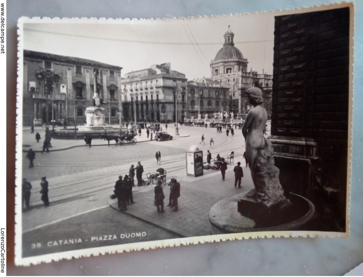 Catania  Piazza Duomo VIAGGIATA 1948 - Catania