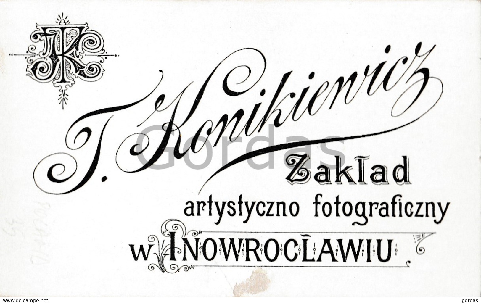 Poland - Inoworclaw - Photo Konikiewicz - 65x115mm - Old (before 1900)