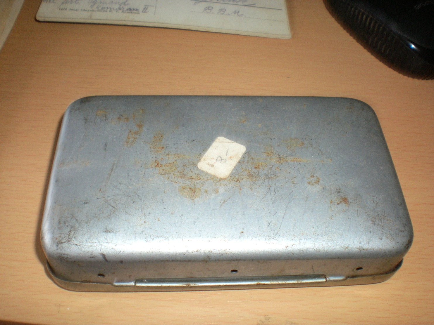 Old Tin Box Nortag Silber Nortag Tabak Feinschnitt Entrippt Besonders Leicht Und Mild - Empty Tobacco Boxes