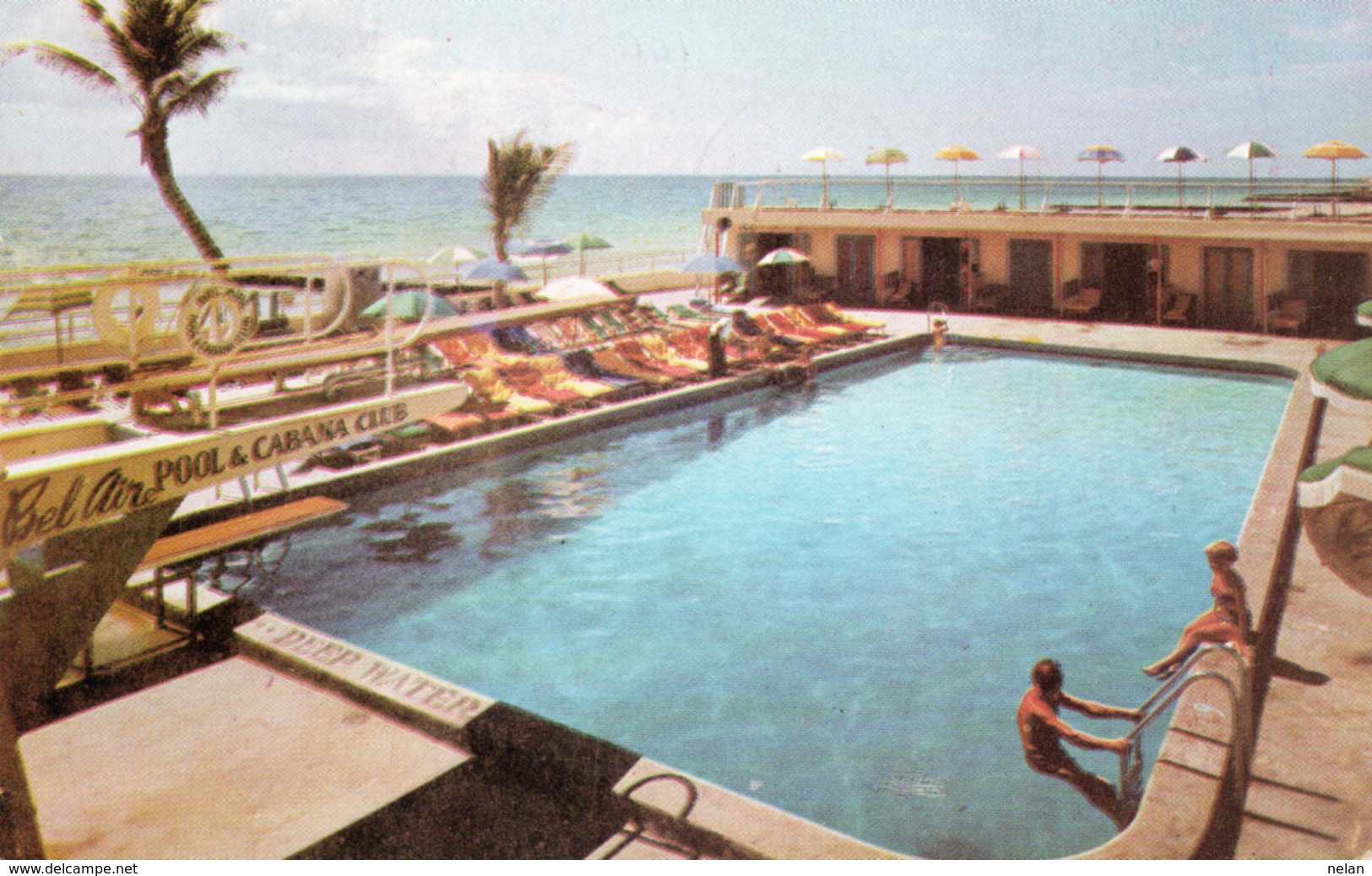 HOTEL-POOL-CABANA CLUB-  VIAGGIATA 1953 - Miami Beach