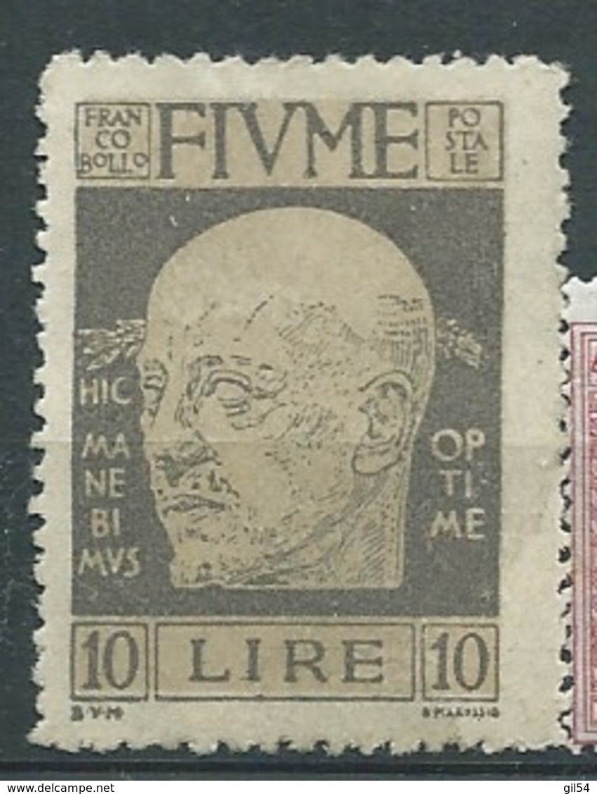 Fiume    -  Yvert   N° 109 (*)    -  Ah 31312 - Fiume