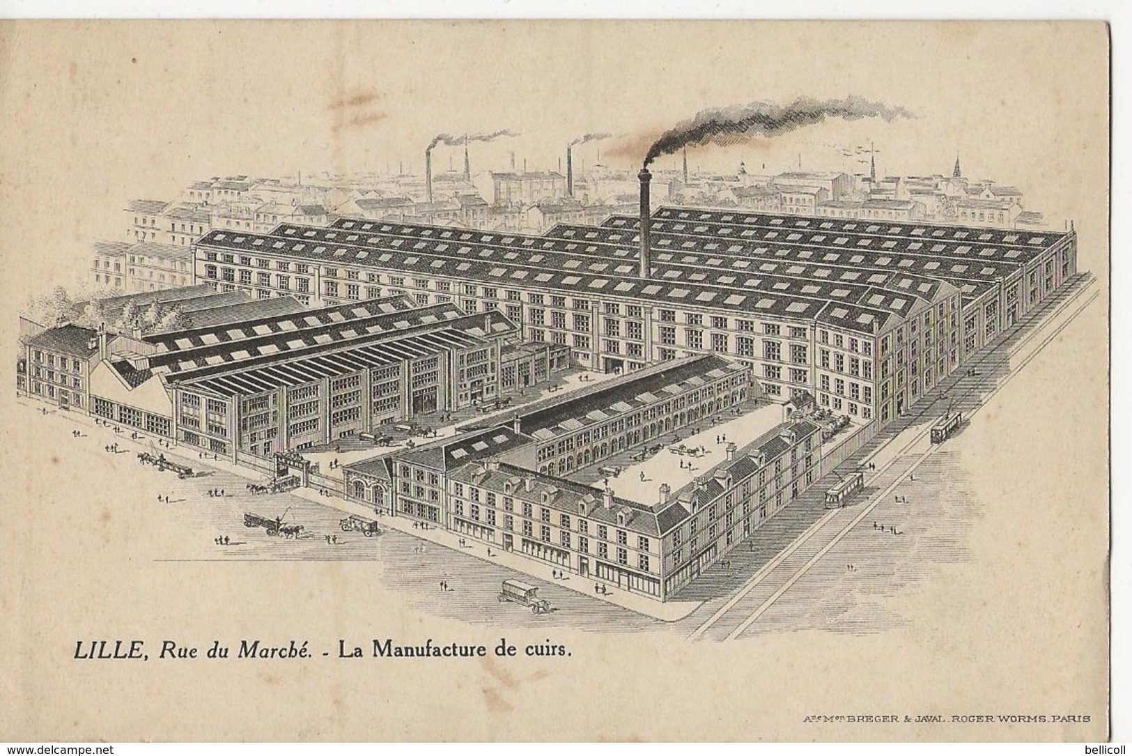 LILLE  -  Rue Du Marché  -  La Manufacture De Cuirs  -  L.& P. LEVERD & M. VOITURIEZ - Lille