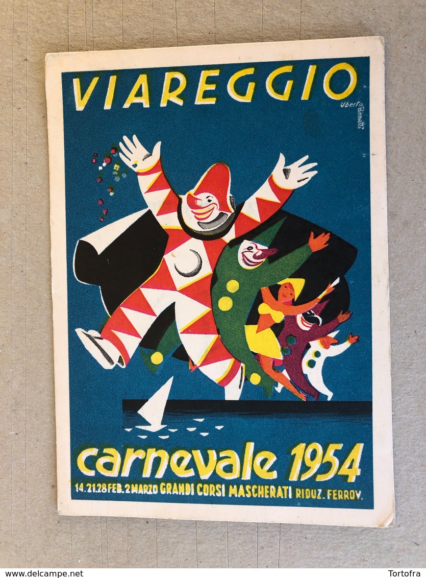 CARNEVALE DI VIAREGGIO GRANDIOSI CORSI MASCHERATI 1954 - Viareggio