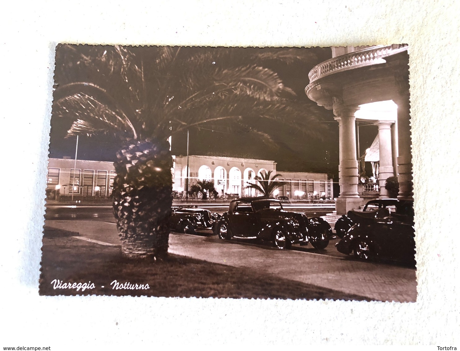 VIAREGGIO NOTTURNO  1947  FOTOGRAFICA   AUTO D'EPOCA - Viareggio