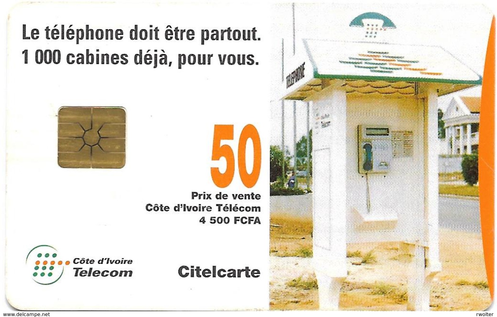 @+  Cote D'Ivoire - Citelcarte - Téléphone Box (Gem1B) - Ivoorkust