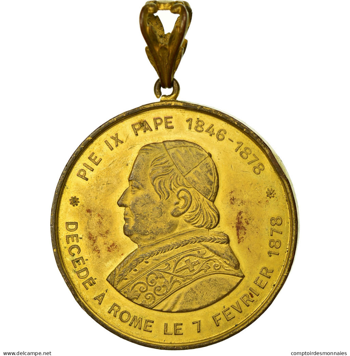 Vatican, Médaille, Le Pape Léon XIII, 1878, Blondelet, TTB, Gilt Bronze - Autres & Non Classés