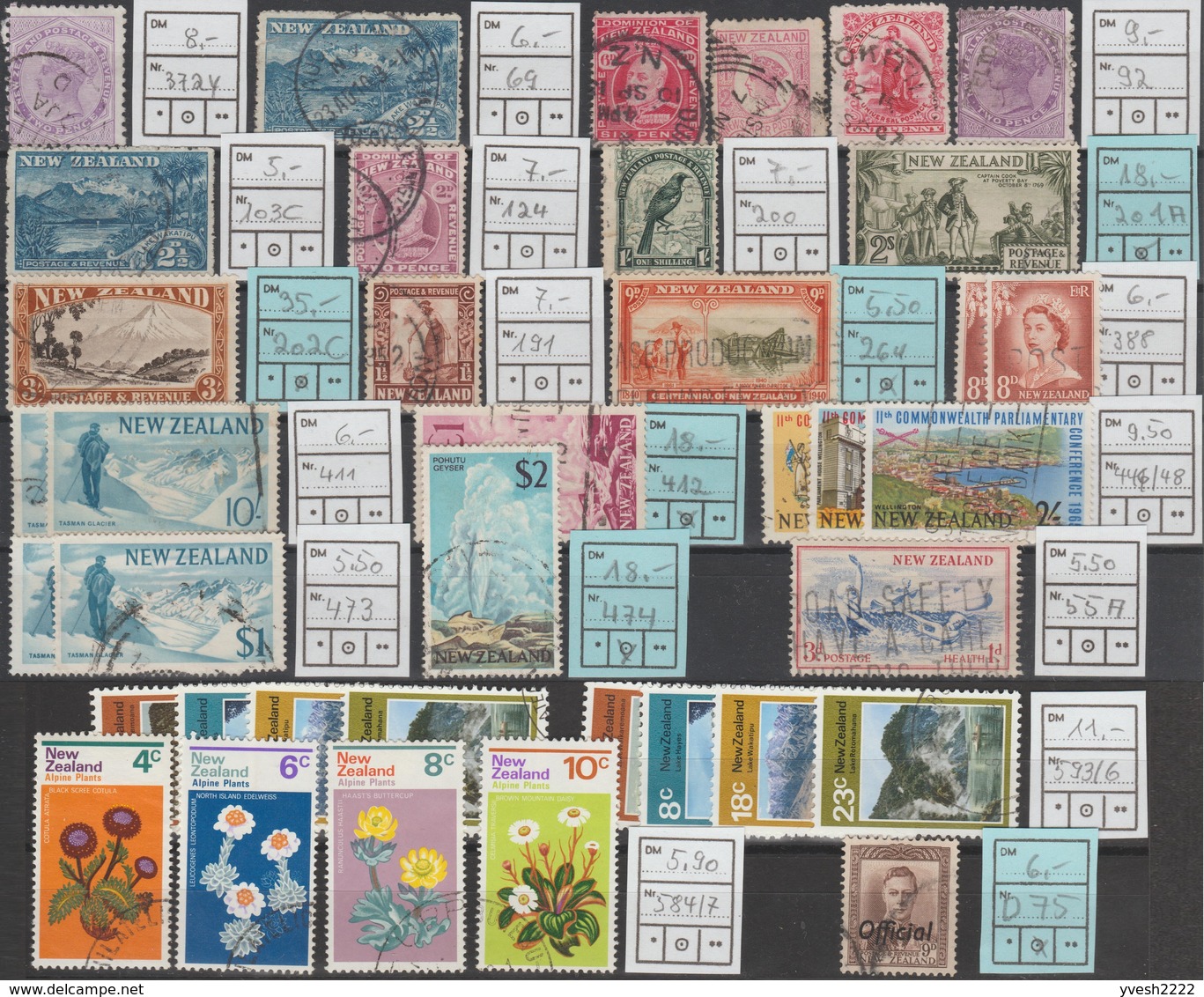 Nouvelle-Zélande, Petit Lot De Timbres Oblitérés. Belle Qualité. Cote Michel +/- 250 € - Colecciones & Series