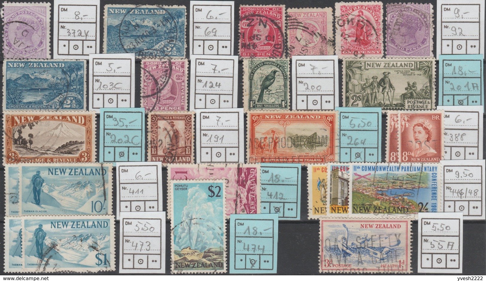 Nouvelle-Zélande, Petit Lot De Timbres Oblitérés. Belle Qualité. Cote Michel +/- 250 € - Verzamelingen & Reeksen