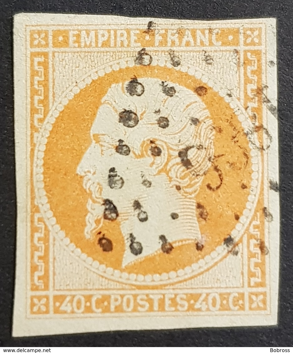 1853 - 1861, Emperor Napoléon Lll, 40c, Orange, France, Empire Française - 1853-1860 Napoléon III