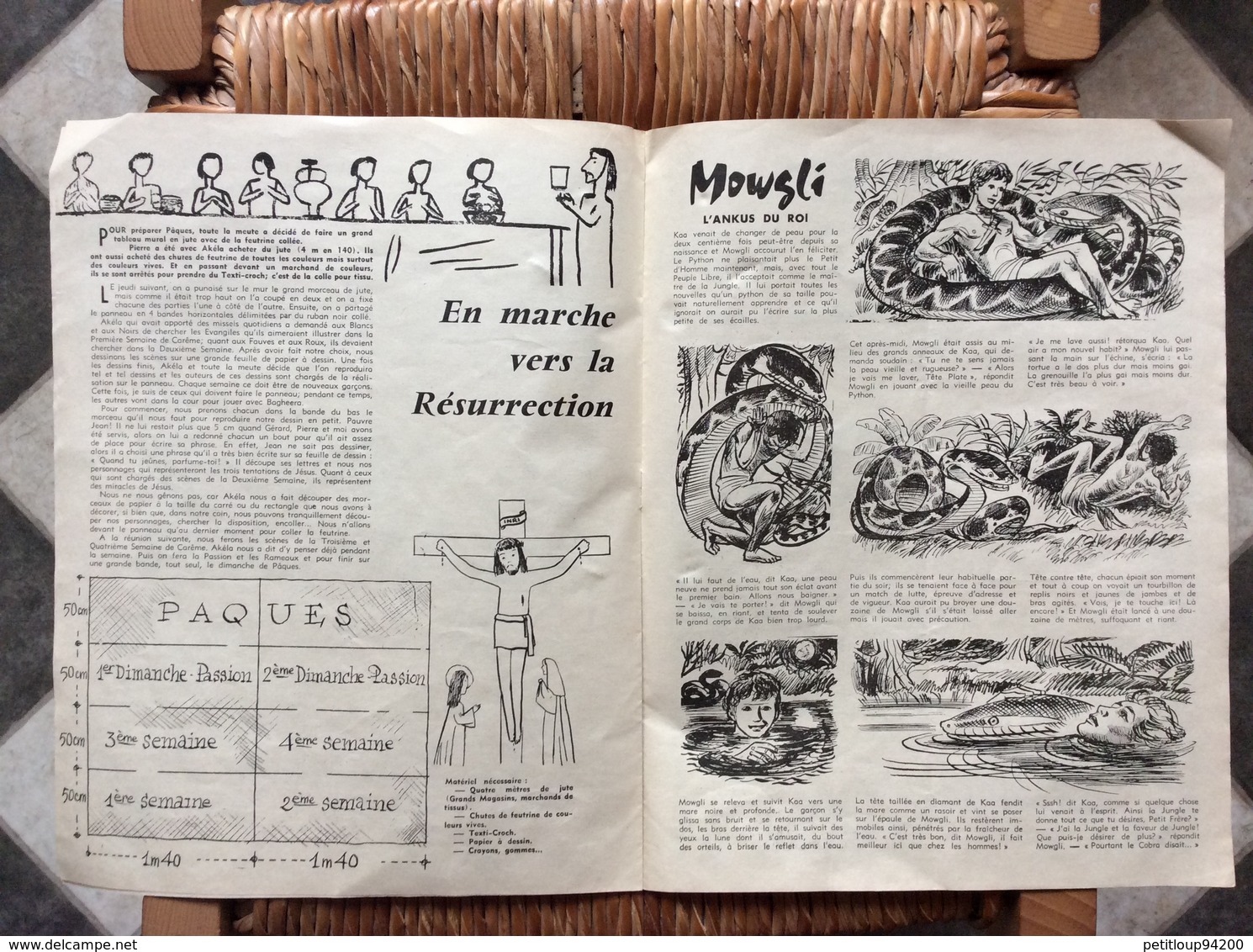 REVUE BIMENSUELLE No 4  Louveteau  SCOUTS DE FRANCE  Février 1961