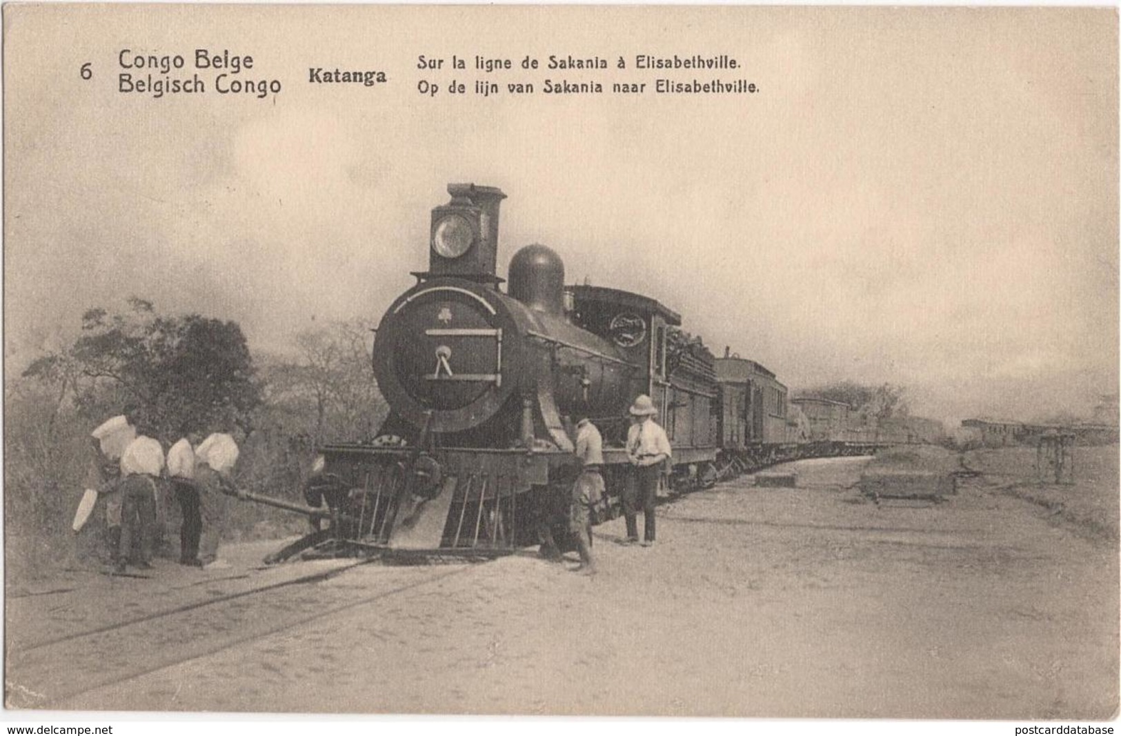 Congo Belge - Katanga - Sur La Ligne De Sakania à Elisabethville - & Train - Belgisch-Kongo