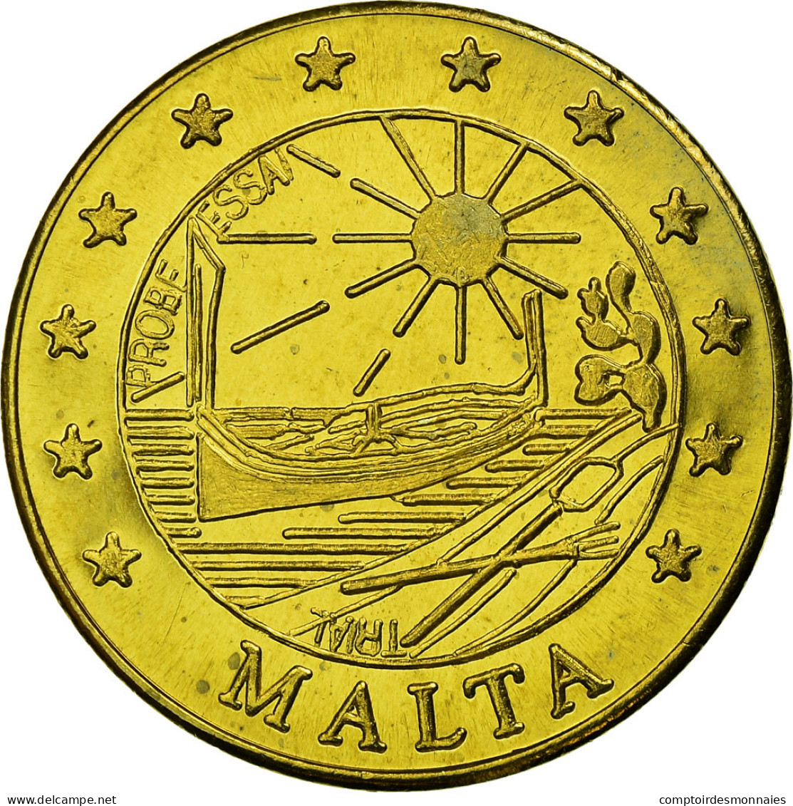 Malte, Fantasy Euro Patterns, 50 Euro Cent, 2004, SPL, Laiton - Malta