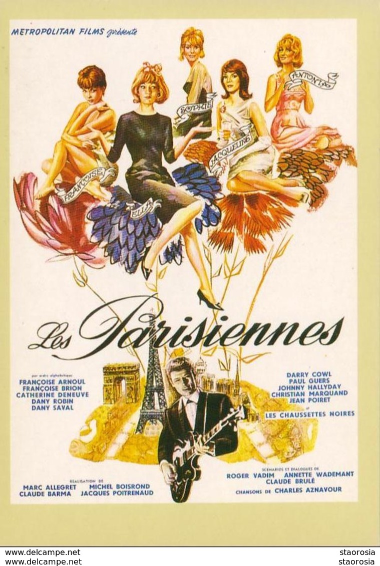 AFFICHES  La Mémoire Du Cinéma- Les Parisiennes- 1961  ... - Affiches Sur Carte