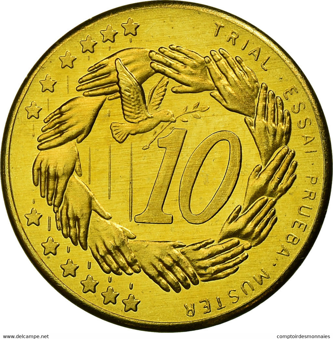 Pologne, Fantasy Euro Patterns, 10 Euro Cent, Nicolas Copernic, 2004, SPL - Essais Privés / Non-officiels