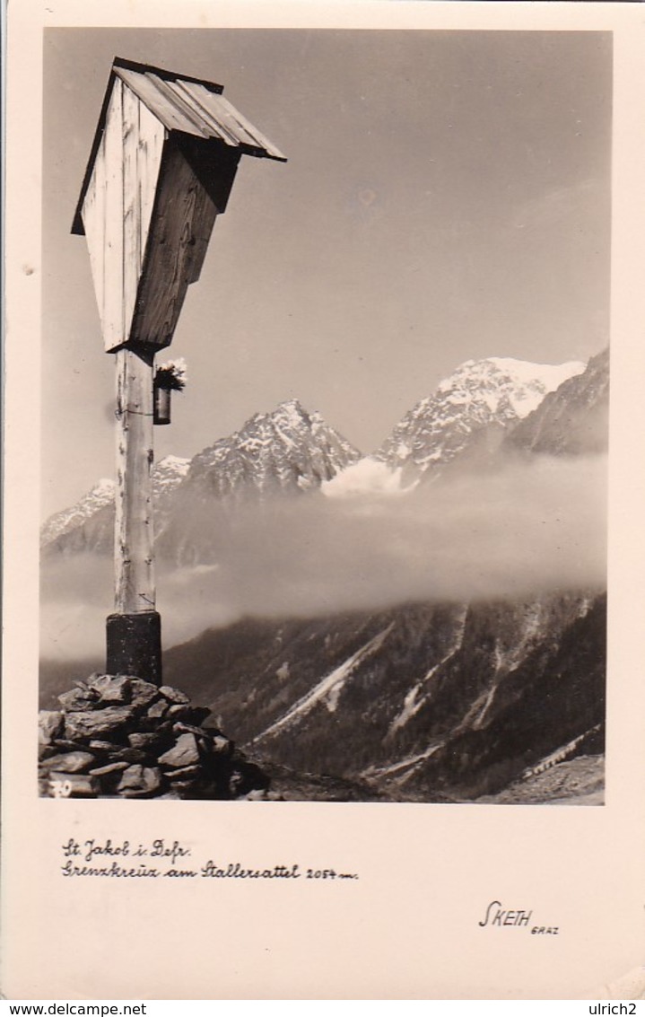 AK Sankt Jakob In Defereggen - Grenzkreuz Am Stallersattel - 1962 (42555) - Defereggental